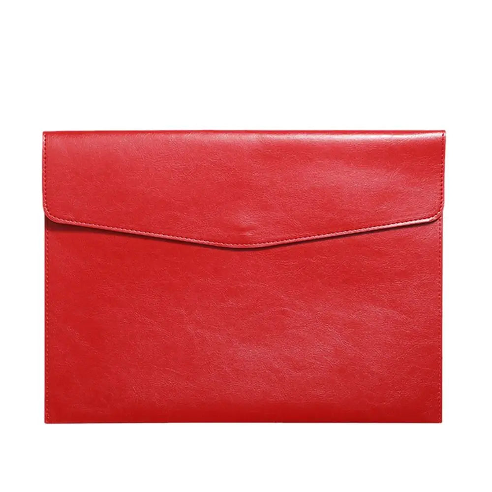 A4 A6 Leather Document Bag - Stylish & Durable Office Briefcase