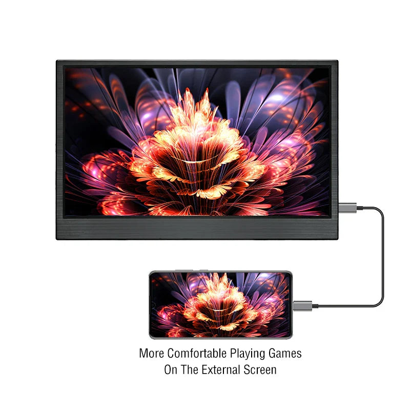 Anmite 15.6-Inch Portable Touch Monitor - 1080P HDR, Low Blue Light, Gaming & More
