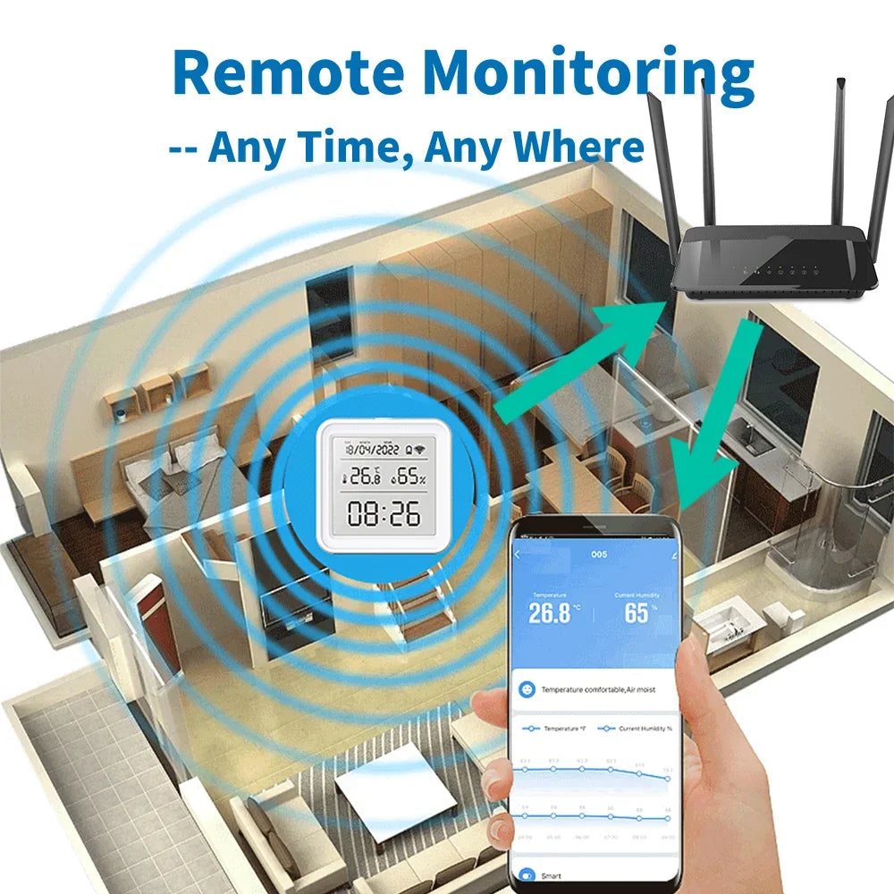 Smart WiFi Temp & Humidity Sensor