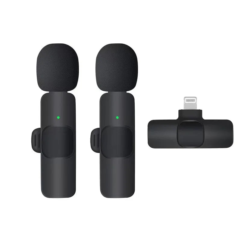 Basix 2.4G Wireless Lavalier Microphone for iPhone & Android - Portable Mini Mic for Live Broadcast & Gaming