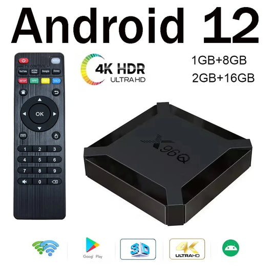 X96Q Smart Android TV Box with 4K Support & Android 12.0
