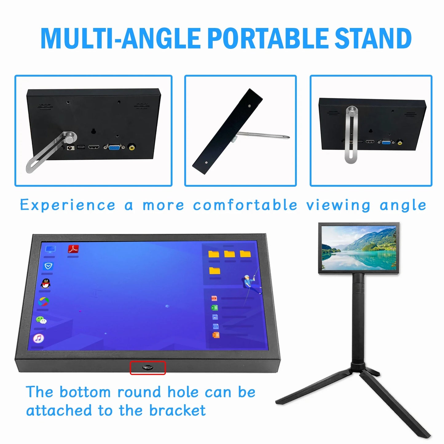 Raspberry Pi 7 Inch IPS Screen - 1024x600 HD HDMI Portable Monitor