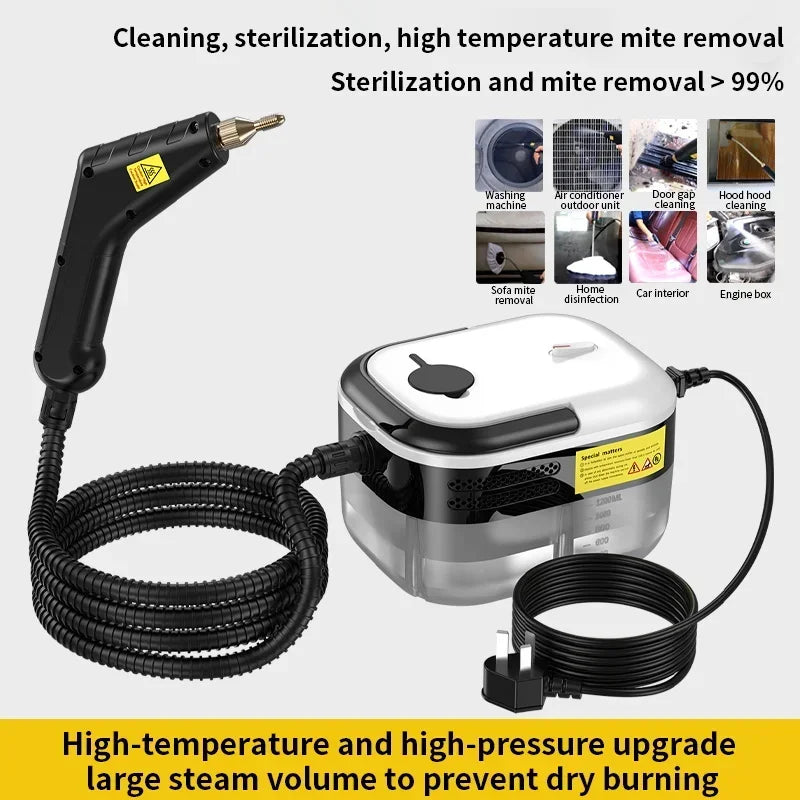 High-Temperature Steam Cleaner for Household, Kitchen, and Car
