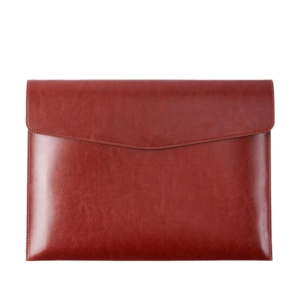 A4 A6 Leather Document Bag - Stylish & Durable Office Briefcase