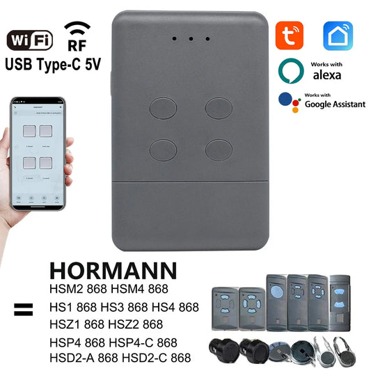 Buy Hormann 868MHz Tuya WiFi Garage Door Remote - Smart Control