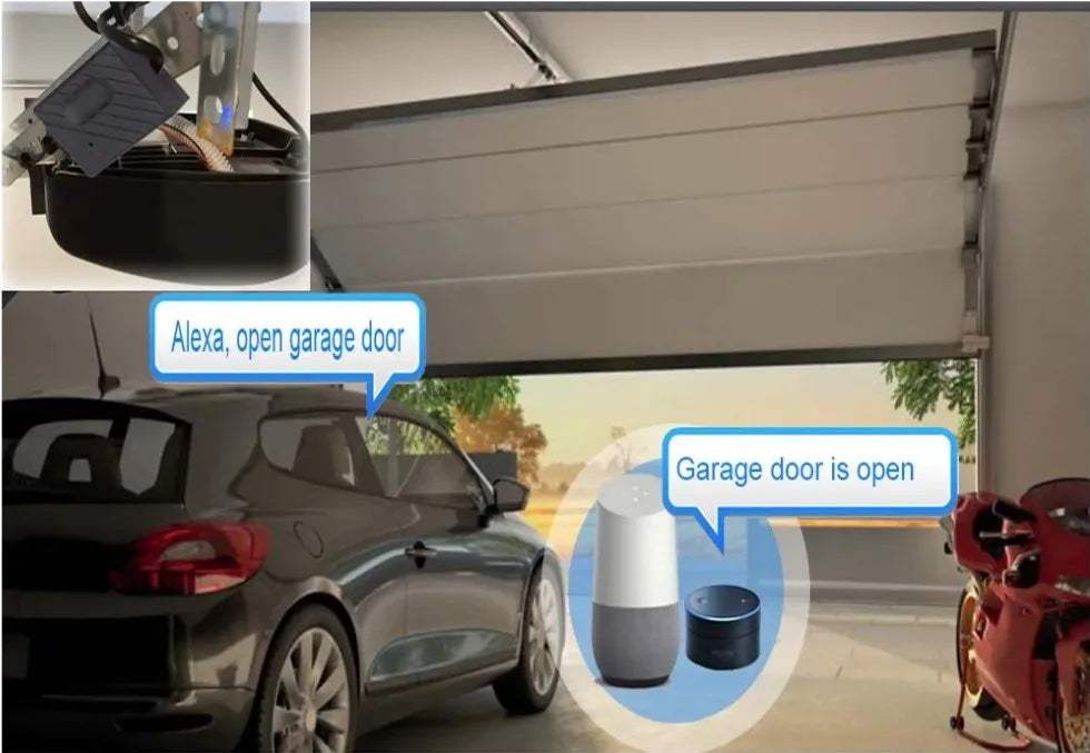 Smart Garage Door Opener with Mobile & Voice Control