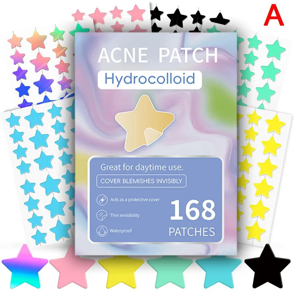 Colorful Star Pimple Patch - Invisible Acne Removal & Skin Care Stickers