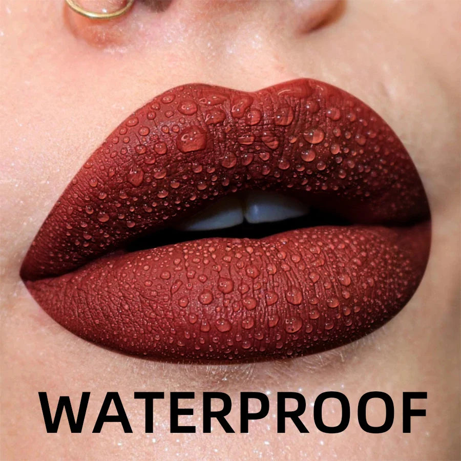 19 Colors Matte Velvet Lip Gloss - Waterproof, Long-lasting & Hydrating