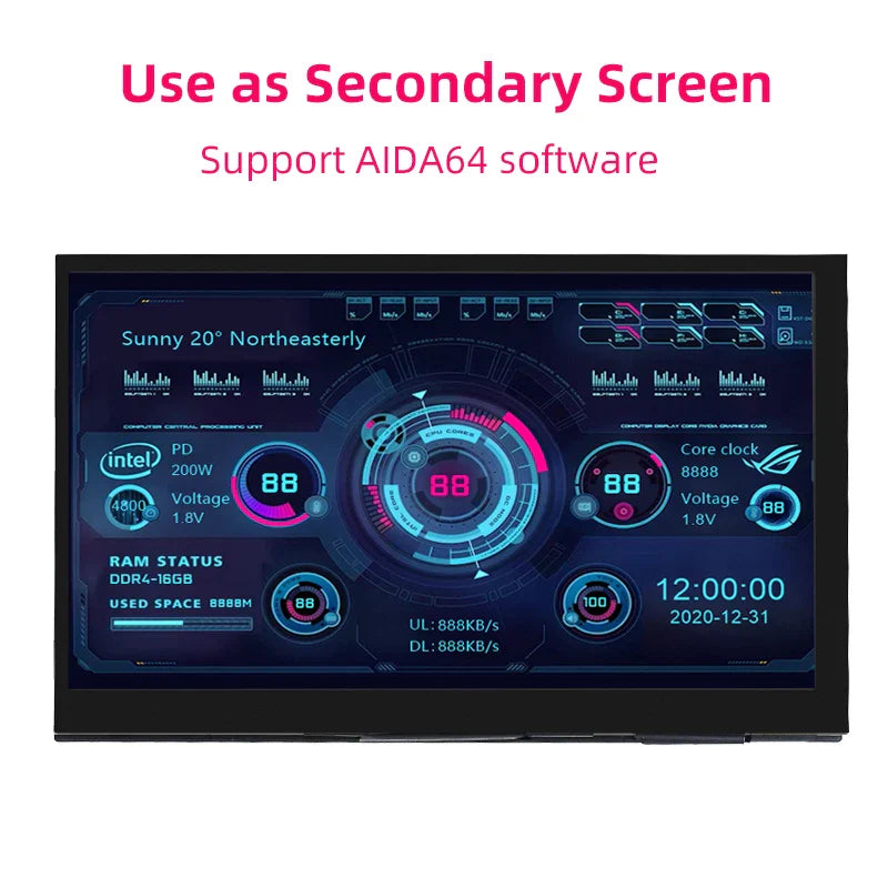 7 Inch Portable IPS LCD Touch Screen Monitor for Raspberry Pi & PC
