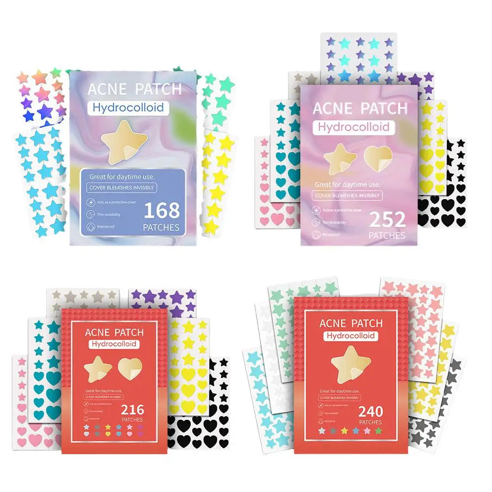 Colorful Star Pimple Patch - Invisible Acne Removal & Skin Care Stickers