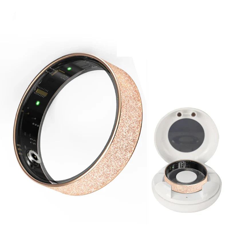 Smart Ring with Charging Case - Health & Sleep Monitor, Waterproof, Multi-sport Mode