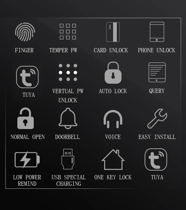 Tuya Fingerprint Door Lock