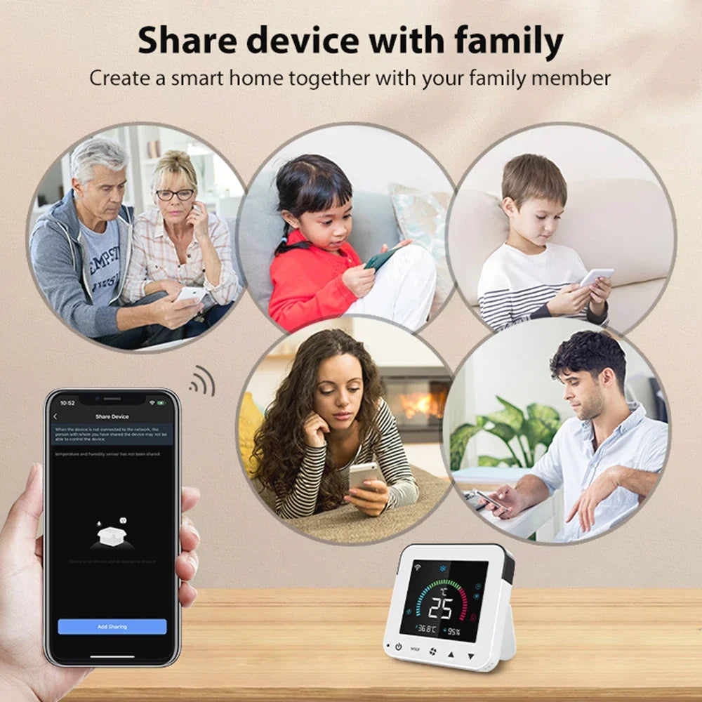 Tuya WiFi Thermostat: Smart IR Controller with LCD, Alexa & Google Home