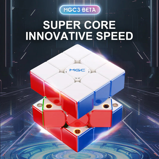 YJ MGC Beta 3x3 Magnetic Cube - Professional Speed Puzzle Toy
