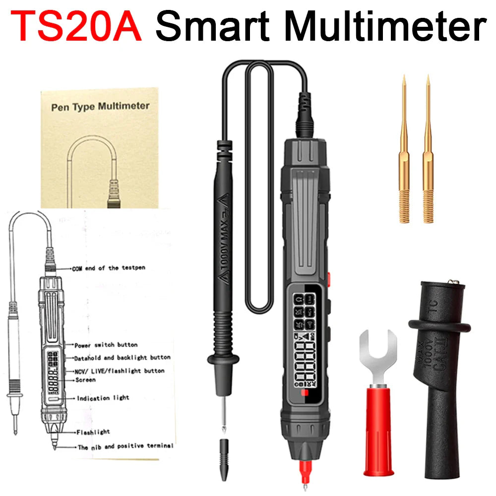 Smart Digital Multimeter 6000 Counts | High Precision Auto Range Voltage Detector