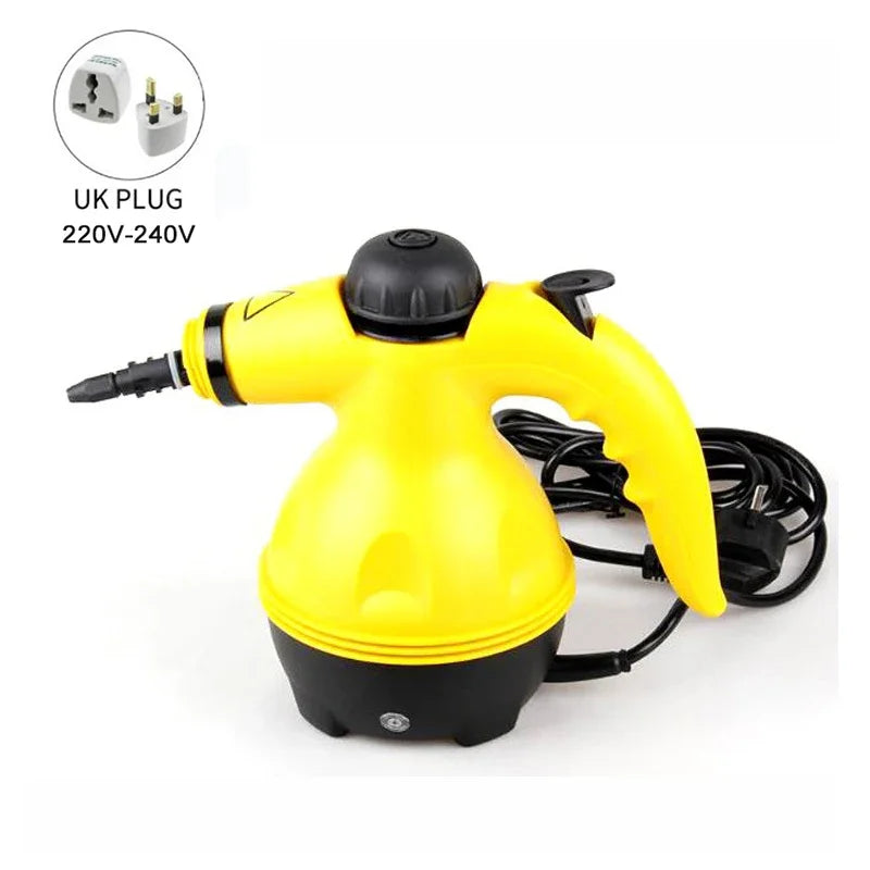 High Temperature Multi Purpose Steam Cleaner with 9 Accessories for Carpets, Curtains, and Car Seats