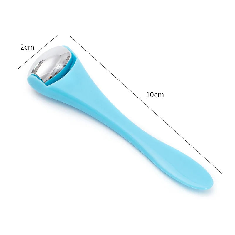 Double Head Stainless Steel Ice Roller & Eye Cream Stick - Face Massager & Beauty Tool