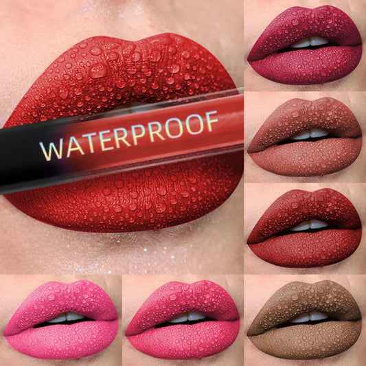 19 Colors Matte Velvet Lip Gloss - Waterproof, Long-lasting & Hydrating