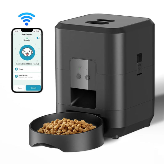 Smart Pet Feeder Automatic Dispenser for Cats and Dogs with Timed Feeding