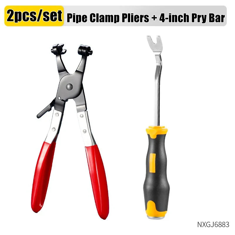 Auto Clip Pliers Car Fastener Trim Rivet Removal Tool Kit for Door Panel & Upholstery