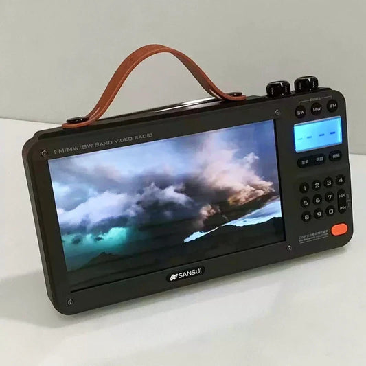 SANSUI F51/F50 Portable FM Radio with Bluetooth, Dual TF Slots & MP4 Player