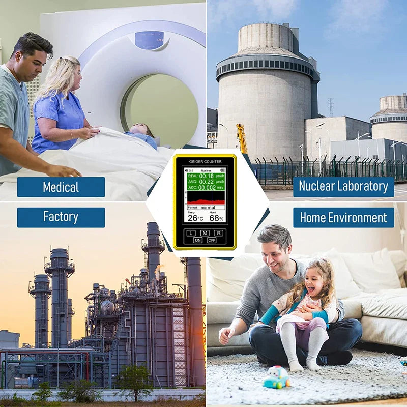 BR-9C-XR-3 Pro Handheld EMF Geiger Counter & Radiation Detector