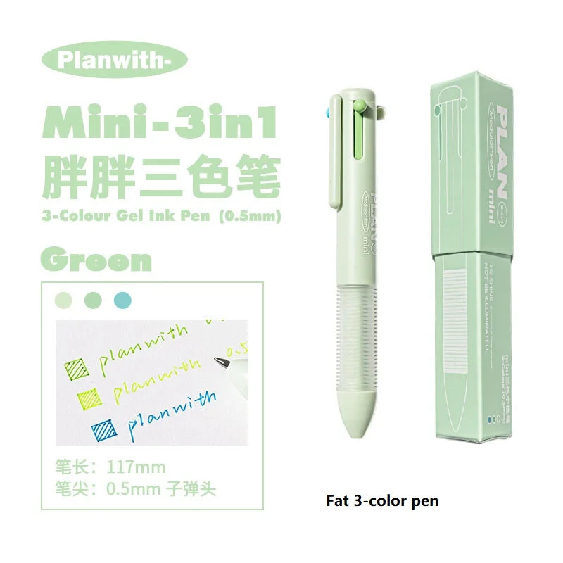 Planwith M5 Binder Notebook Set with Versatile Gel Pens and Flipchart Notepad