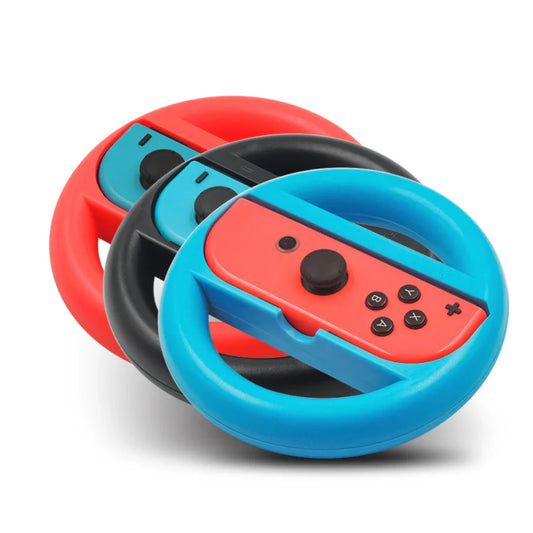 2pcs Racing Steering Wheel for Nintendo Switch Joy-Con Controllers - Enhance Your Gaming Experience