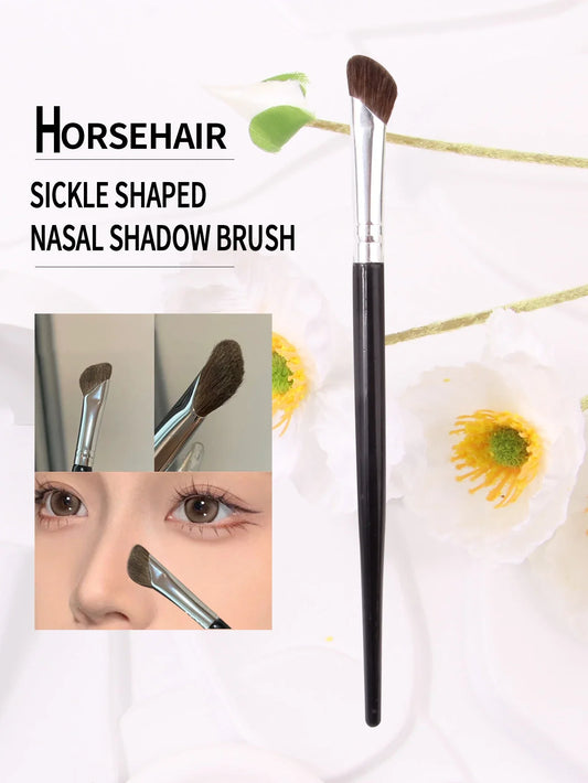 3D Nose Shadow Brush - Contour & Highlight with Soft Horse Hair