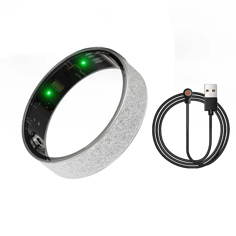 Smart Ring with Charging Case - Health & Sleep Monitor, Waterproof, Multi-sport Mode