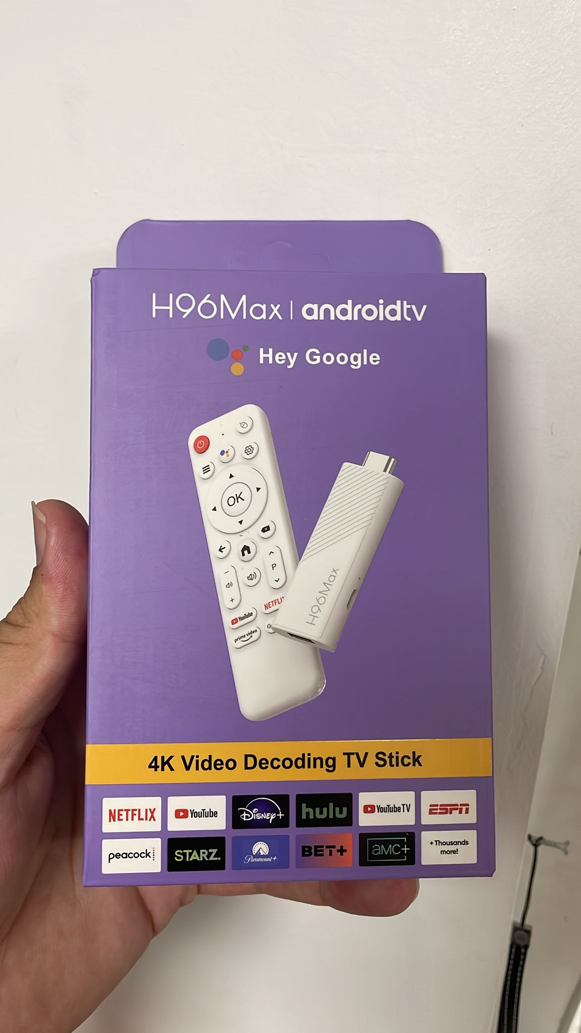 Clé H96MAX androidtv   hey Google
