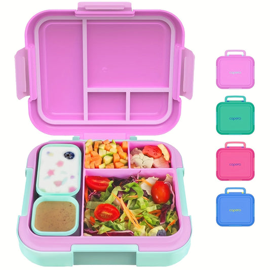 Caperci Bento Box - Large 4.8 Cups, Leak-Proof Lunch Box with Modular Containers