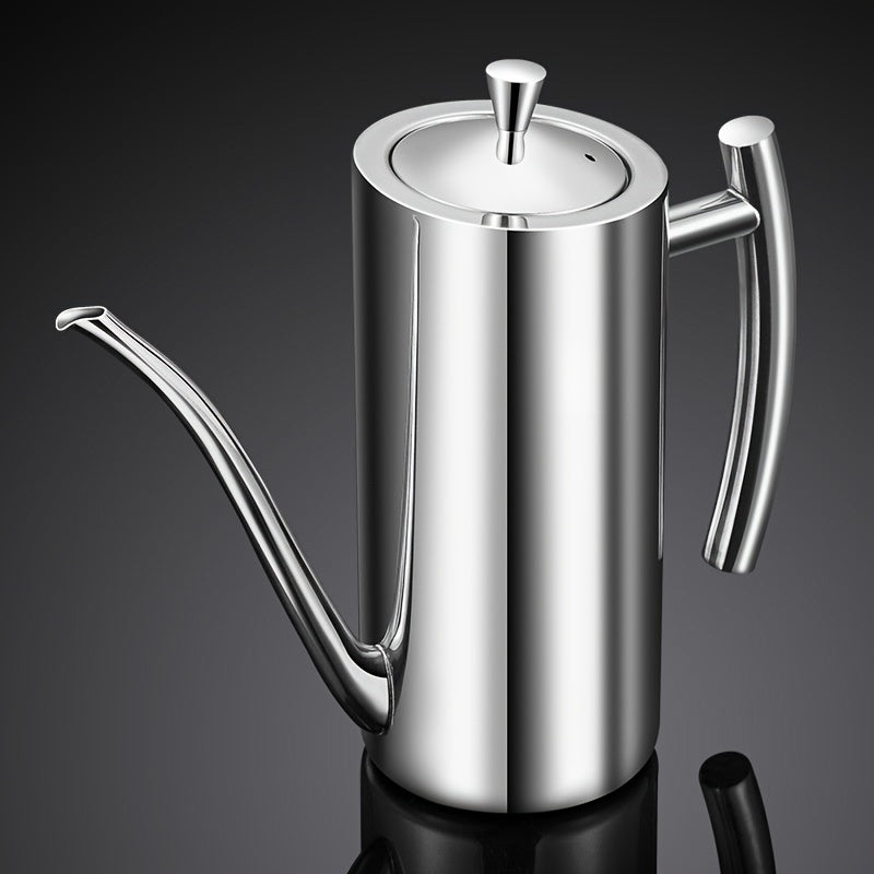 Leakproof Stainless Steel Oil & Vinegar Dispenser - 500/700/1000ml Sizes