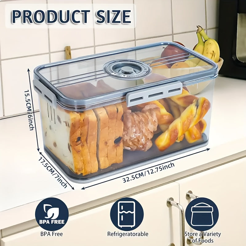 Airtight Bread Box - Leak-Proof Container for Freshness & Space Efficiency