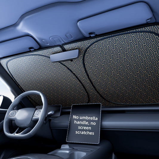 Titanium Silver Alloy Laser Sunshade for Car - UV Protection & Heat Insulation