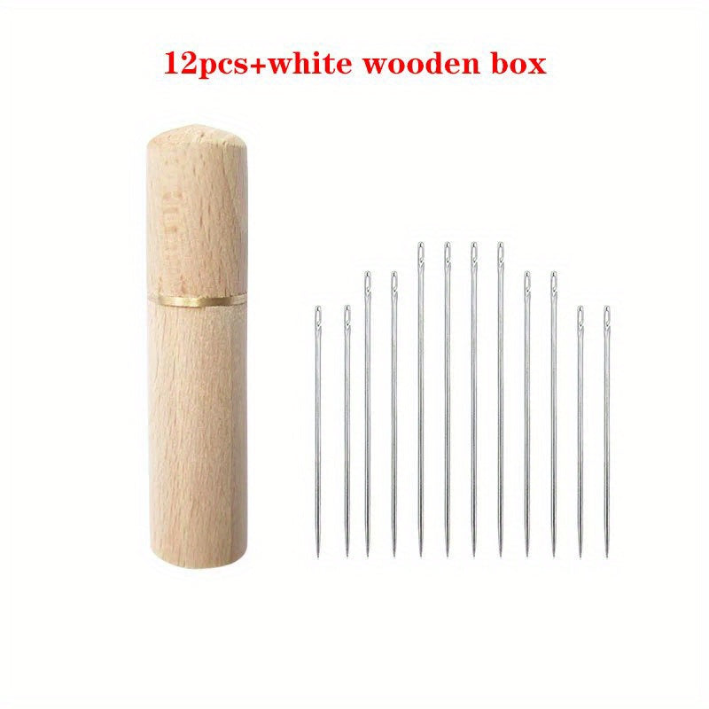 Heavy-Duty Sewing Needles - Easy Threading for Seniors & Arthritic Hands