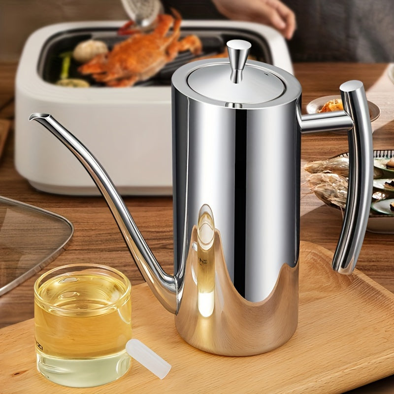 Leakproof Stainless Steel Oil & Vinegar Dispenser - 500/700/1000ml Sizes
