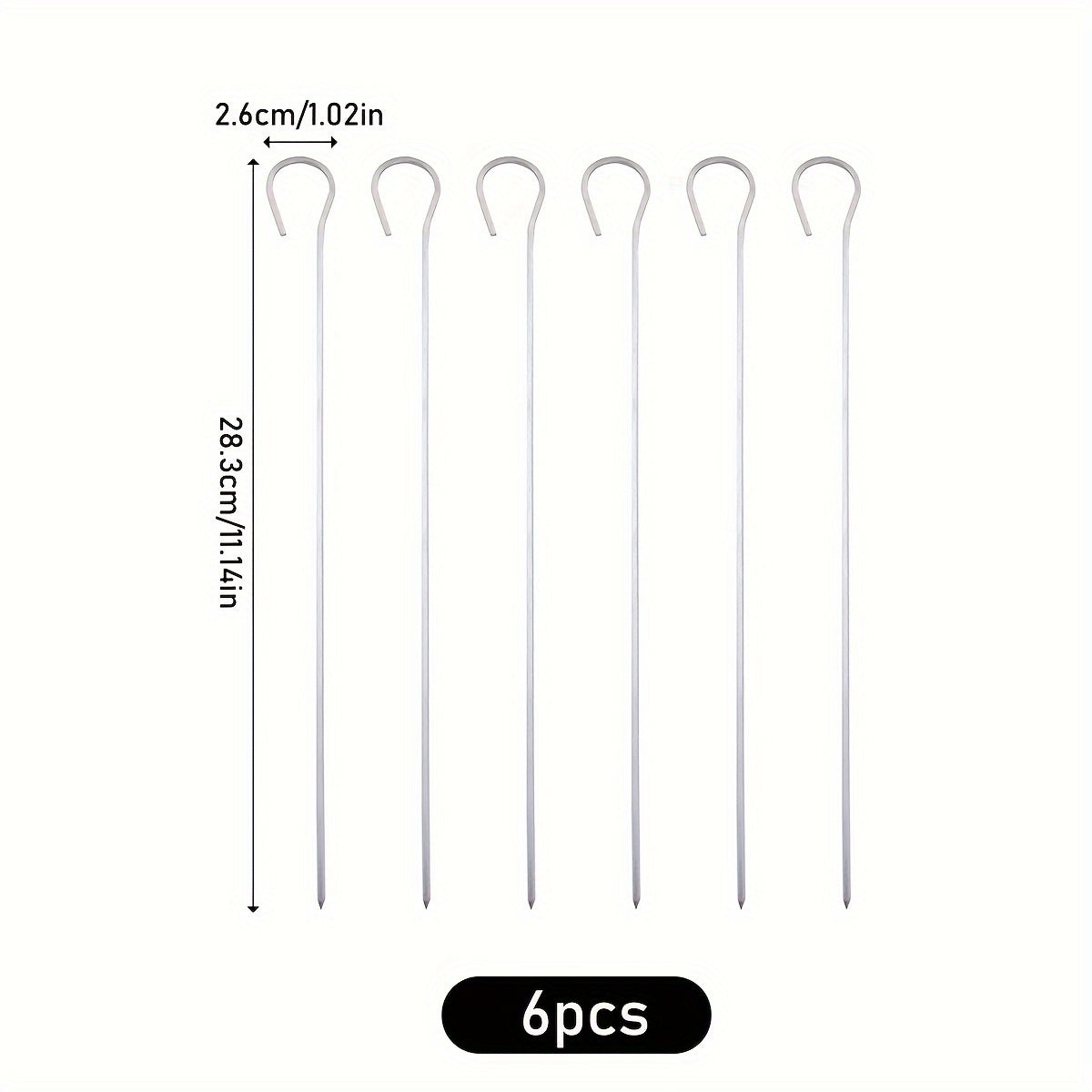 Durable Metal Barbecue Skewers - Perfect for Grilling & BBQ