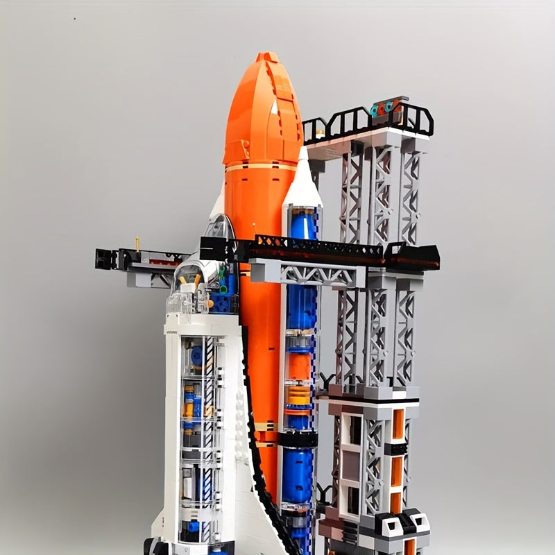 JAKI8513 Educational Space Shuttle Building Blocks - Creative DIY Toy for Gifts