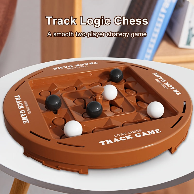 Logic Chess Track Game - Fun & Educational 2 Player Board Game Set for Kids & Adults