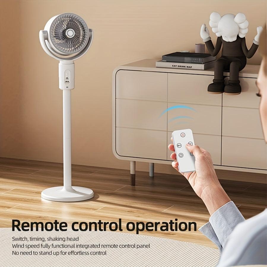 Adjustable High-Low Fan with Aromatherapy, Mosquito Proof, 5-Speed, USB Charging