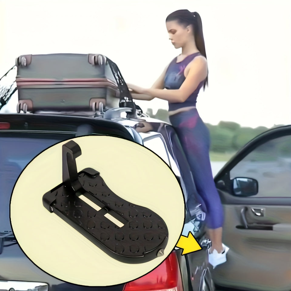 Universal Foldable Roof Rack Latch Step - Durable Aluminum Accessory for Easy Vehicle Access