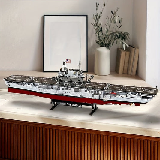 1883pcs Aircraft Carrier Building Blocks - Perfect for Christmas & Halloween Gifts