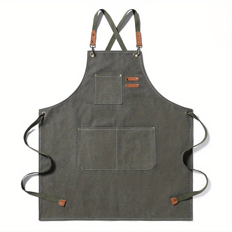 Heavy-Duty Apron with Multi-Pocket Design | 100% Woven Cotton