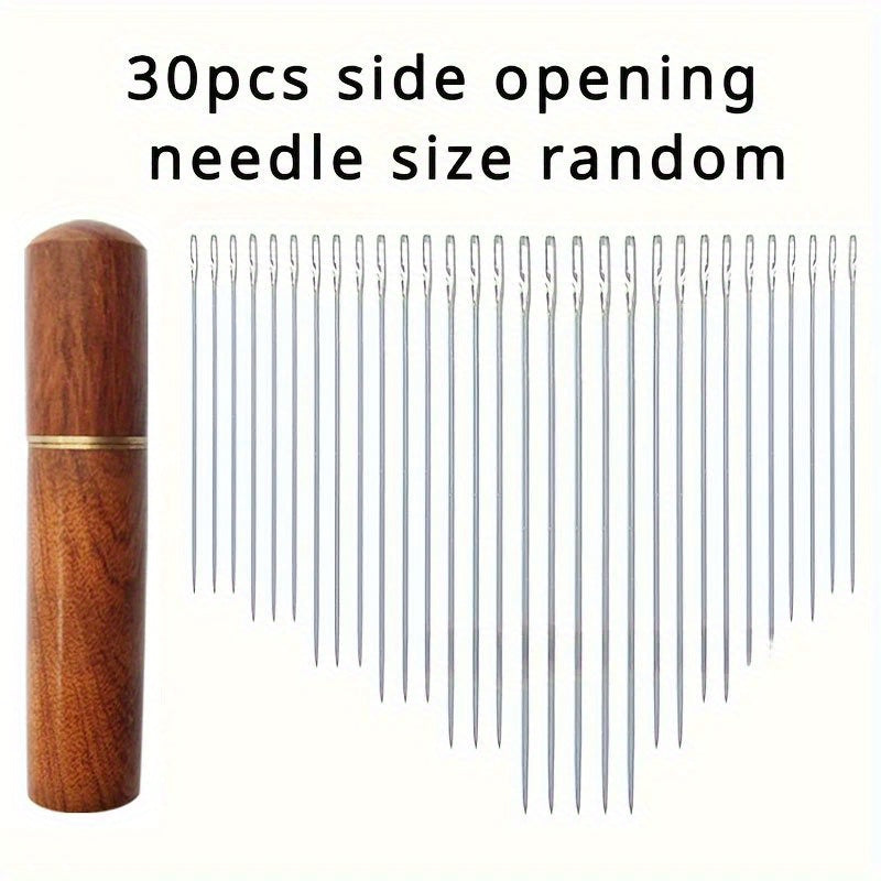 Heavy-Duty Sewing Needles - Easy Threading for Seniors & Arthritic Hands