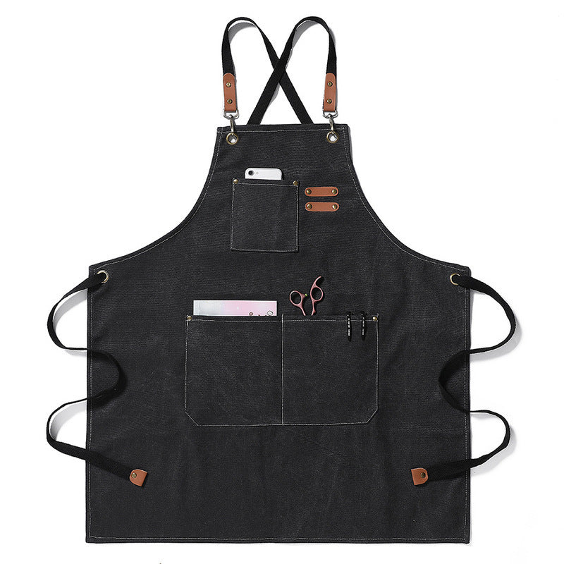Heavy-Duty Apron with Multi-Pocket Design | 100% Woven Cotton