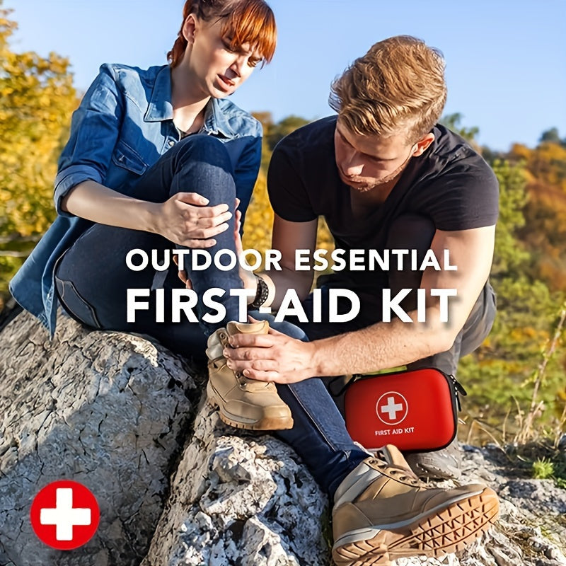 Mini First Aid Kit - Compact 120pcs Medical Kit for Emergencies in Car, Home, Office & Travel