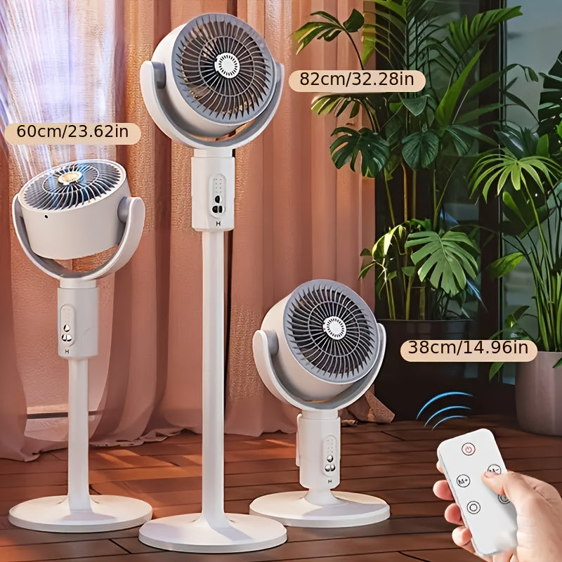 Adjustable High-Low Fan with Aromatherapy, Mosquito Proof, 5-Speed, USB Charging