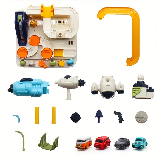 5pcs Interactive Leisure Toys Set with Pop-Up Animals & Cars for Kids