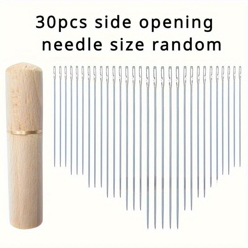 Heavy-Duty Sewing Needles - Easy Threading for Seniors & Arthritic Hands